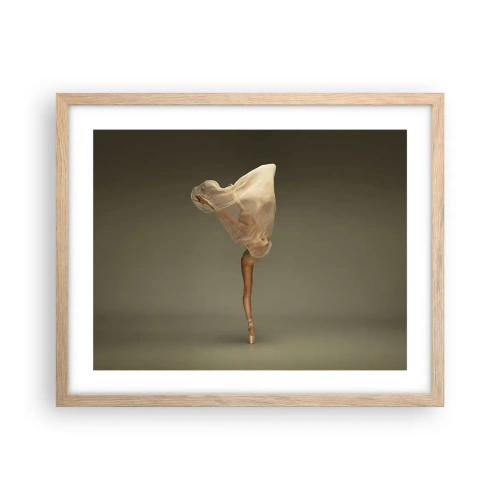 Plagát v ráme zo svetlého duba - Hneď poletí - 50x40 cm