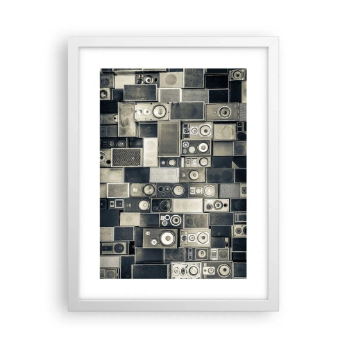 Plagát v bielom ráme - A všetko je v pohode - 30x40 cm