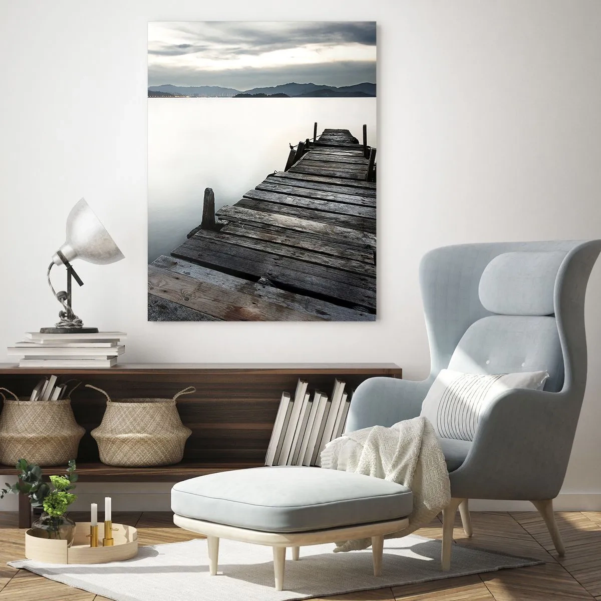 Obraz na skle - Ponoriť sa do pokoja - 50x70 cm