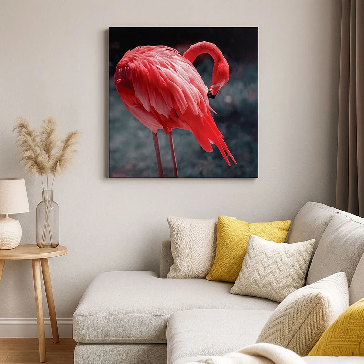 Obraz na plátne - Karmínová báseň prírody - 30x30 cm