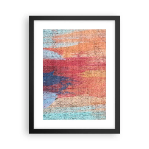 Plagát v čiernom ráme - Stekať dúhou - 30x40 cm