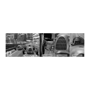 Vzorka fototapety Premium Sand - Kedysi dávno v Monte Carle - Automobilový priemysel, Závod, Vintage - 100x30 cm