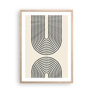 Plagát v ráme zo svetlého duba - Už čoskoro… - 50x70 cm