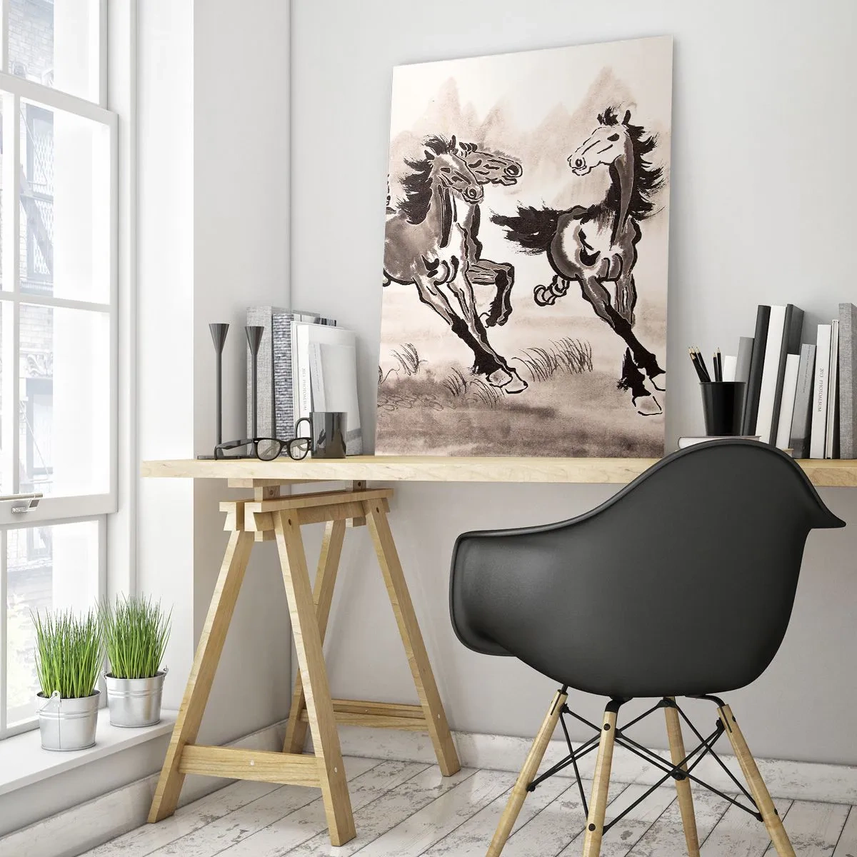 Obraz na skle - V radostnom cvale - 50x70 cm