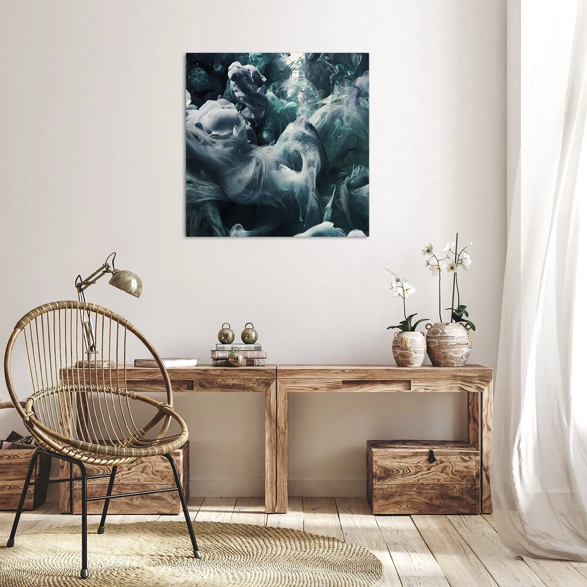 Obraz na plátne - Pohyb farby - 60x60 cm