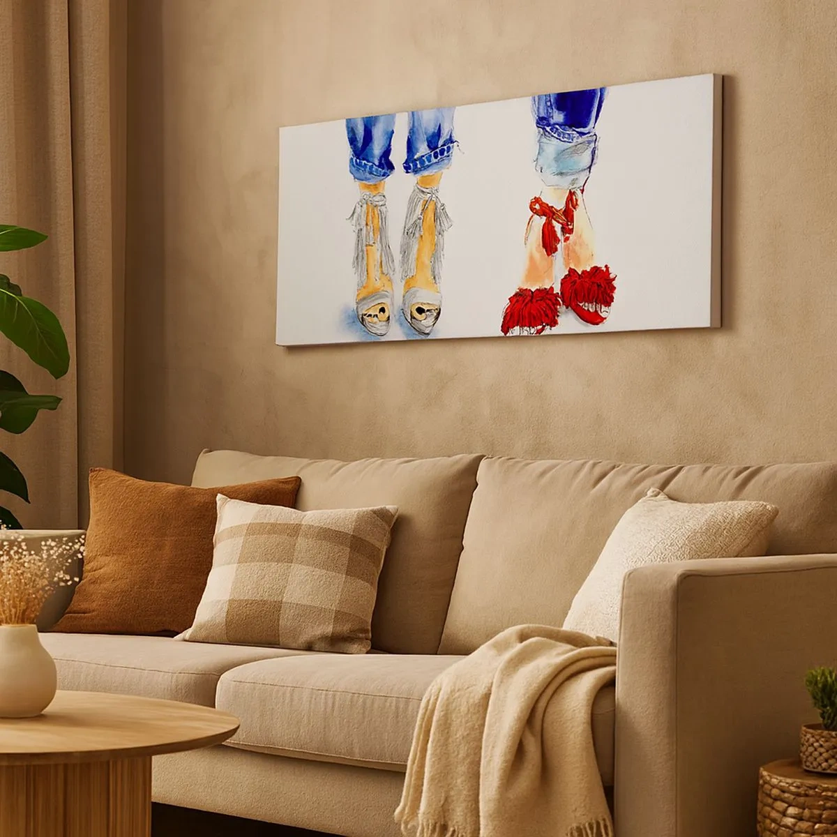 Obraz na plátne - Možno by sme sa vydali na prechádzku? - 100x40 cm