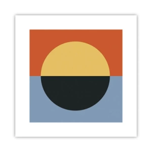 Plagát - Kompozícia tepla a chladu - 30x30 cm