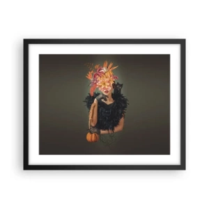 Plagát v čiernom ráme - Kúzlo čarodejnice - 50x40 cm