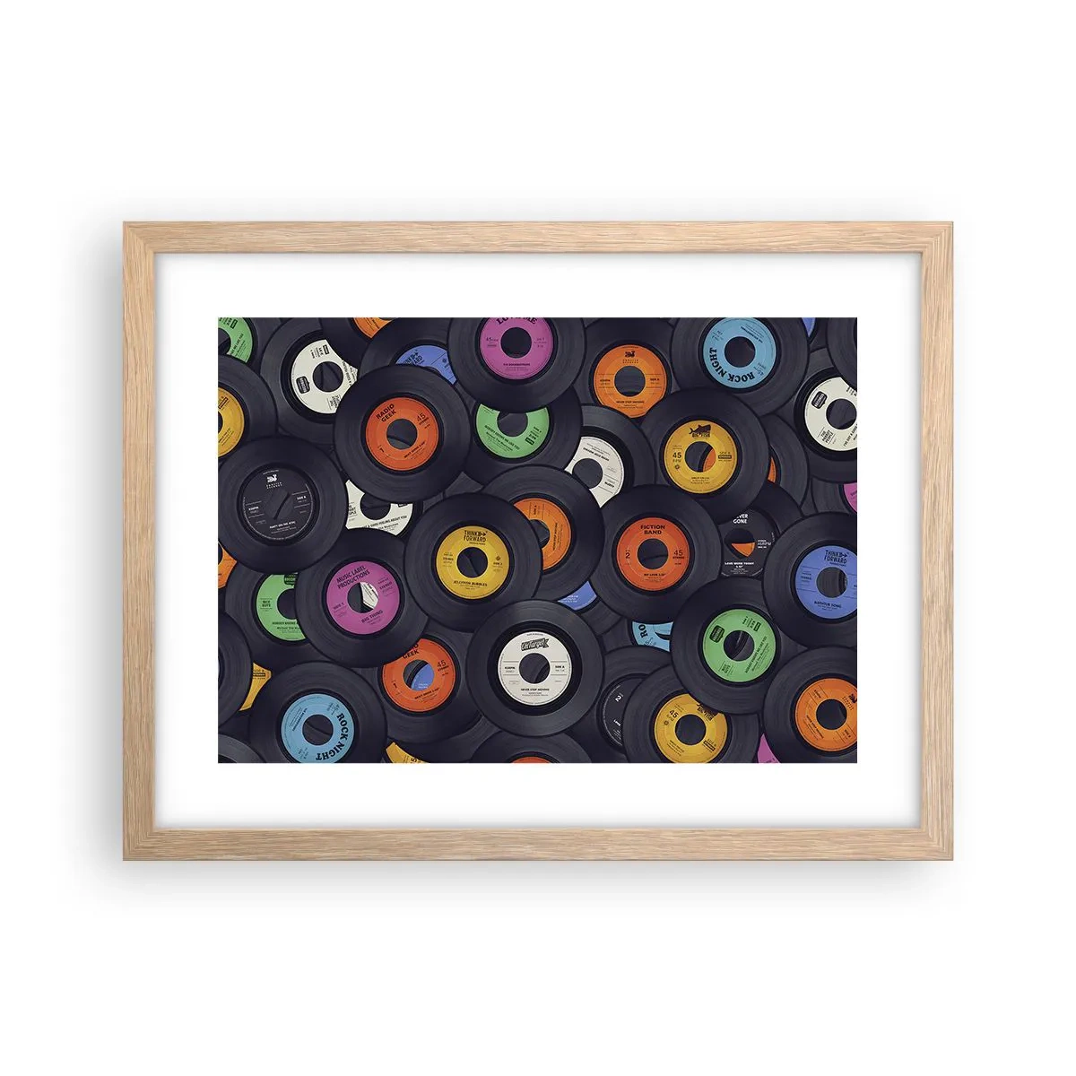 Plagát v ráme zo svetlého duba - Farby klasiky - 40x30 cm