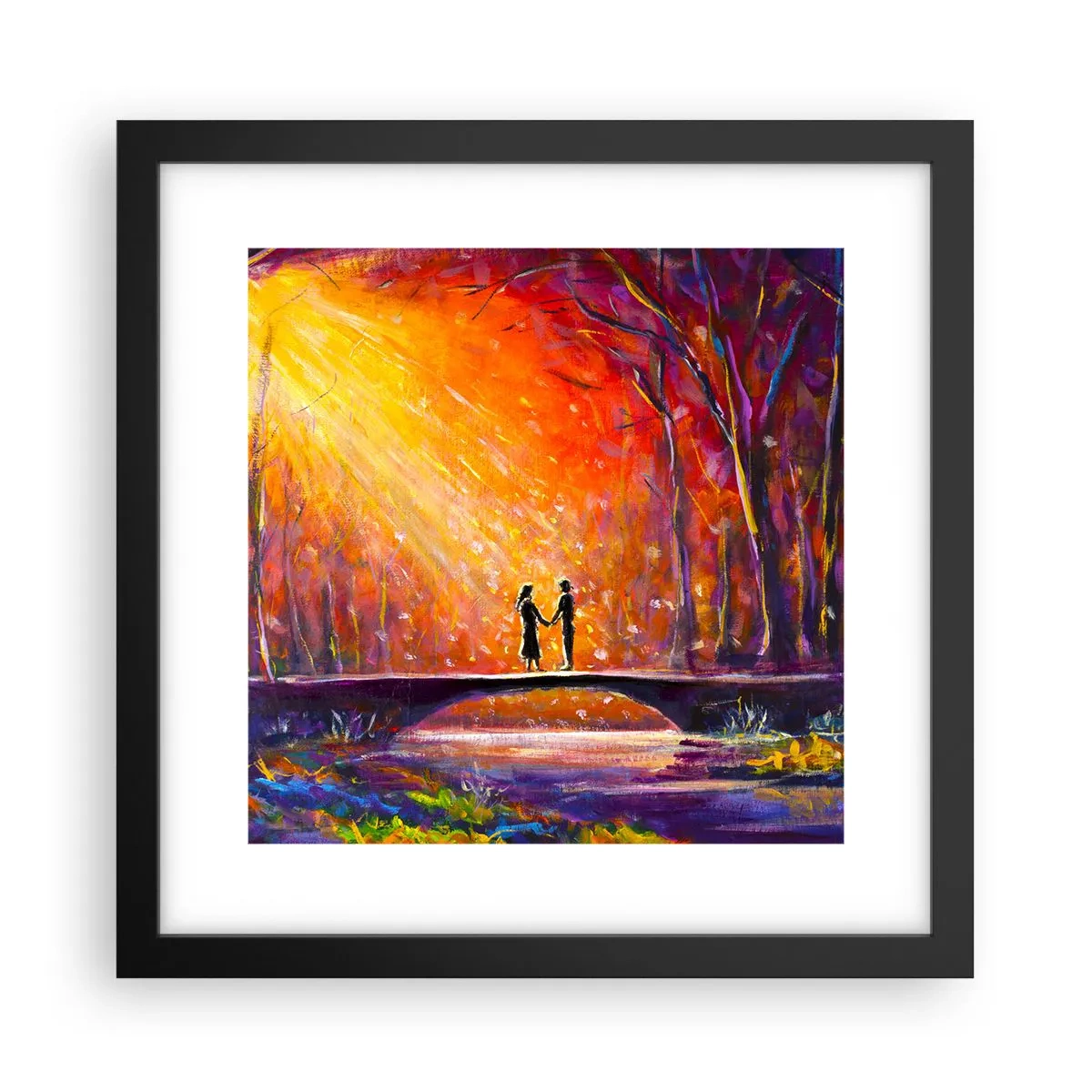 Plagát v čiernom ráme - Nebo ich tiež miluje - 30x30 cm