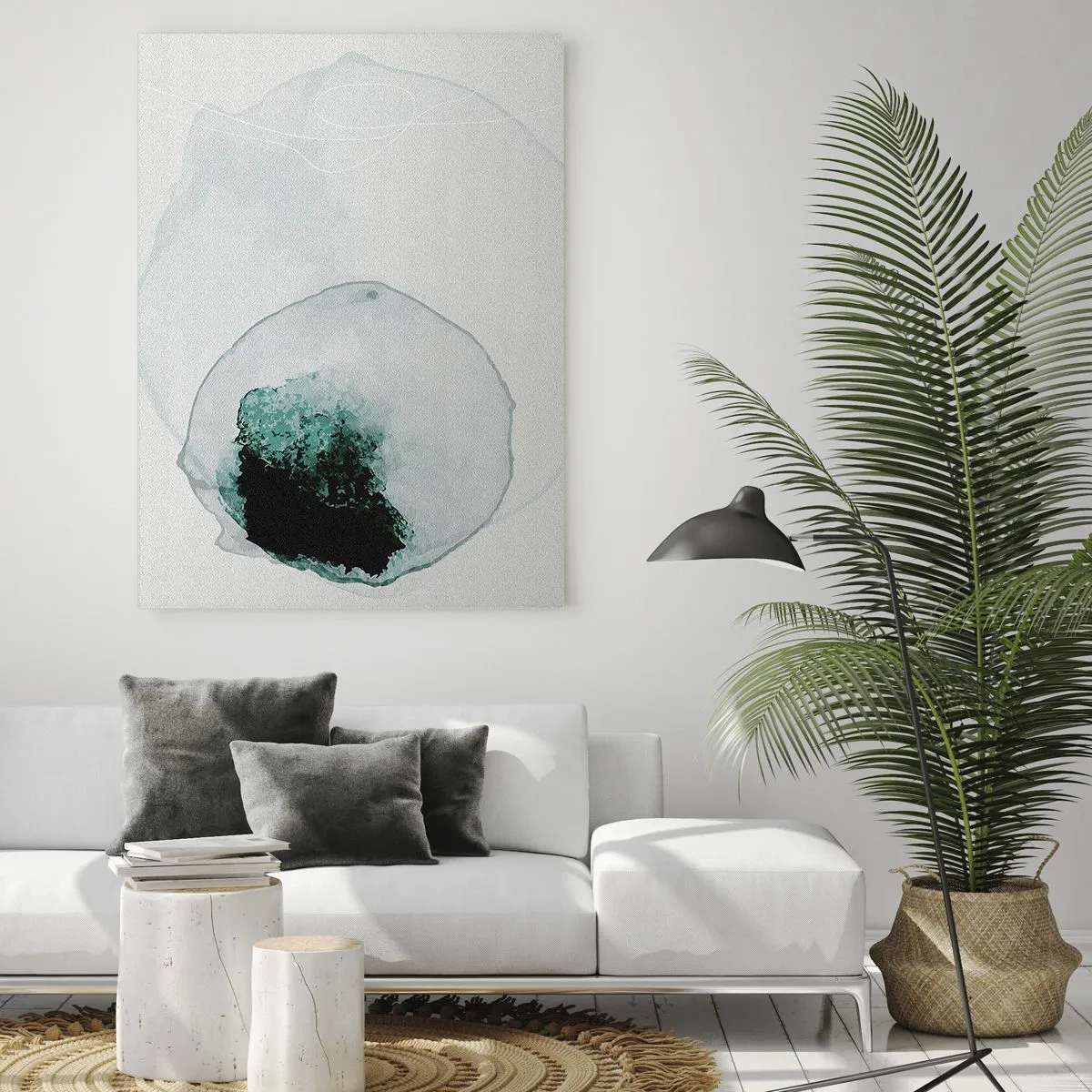 Obraz na skle - V kvapke vody - 50x70 cm