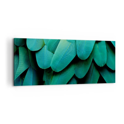 Obraz na plátne - Presnosť papagájovej povahy - 100x40 cm
