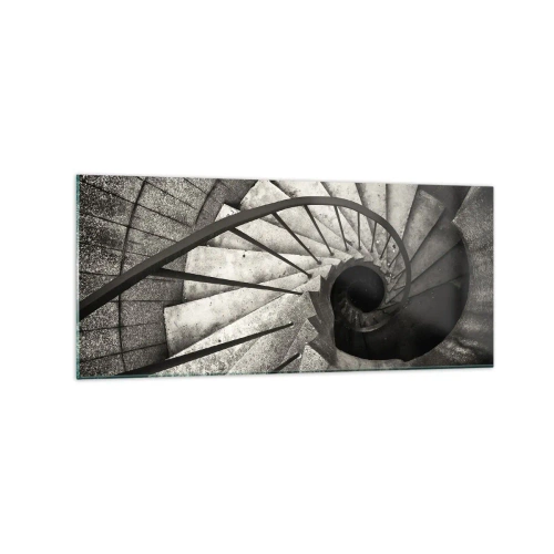 Obraz na skle - Hore po schodoch, dole po schodoch - 120x50 cm