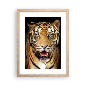 Plagát v ráme zo svetlého duba - Divokosť v srdci - 30x40 cm