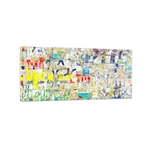 Obraz na skle - Proste poteší oči - 120x50 cm