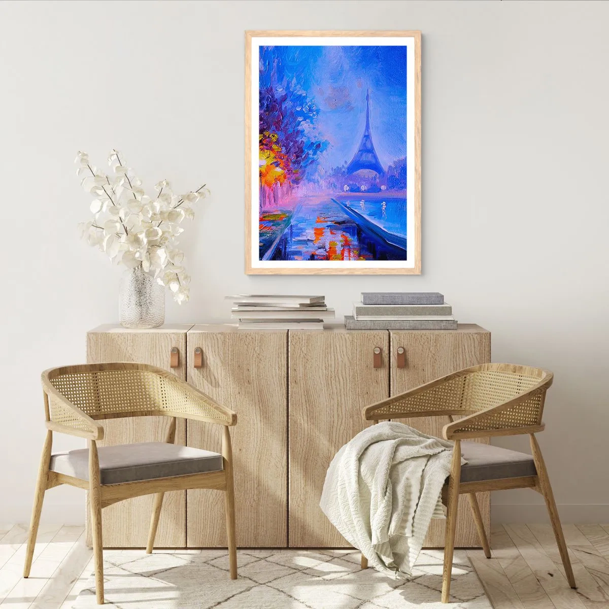 Plagát v ráme zo svetlého duba - Prechádzka snov - 70x100 cm