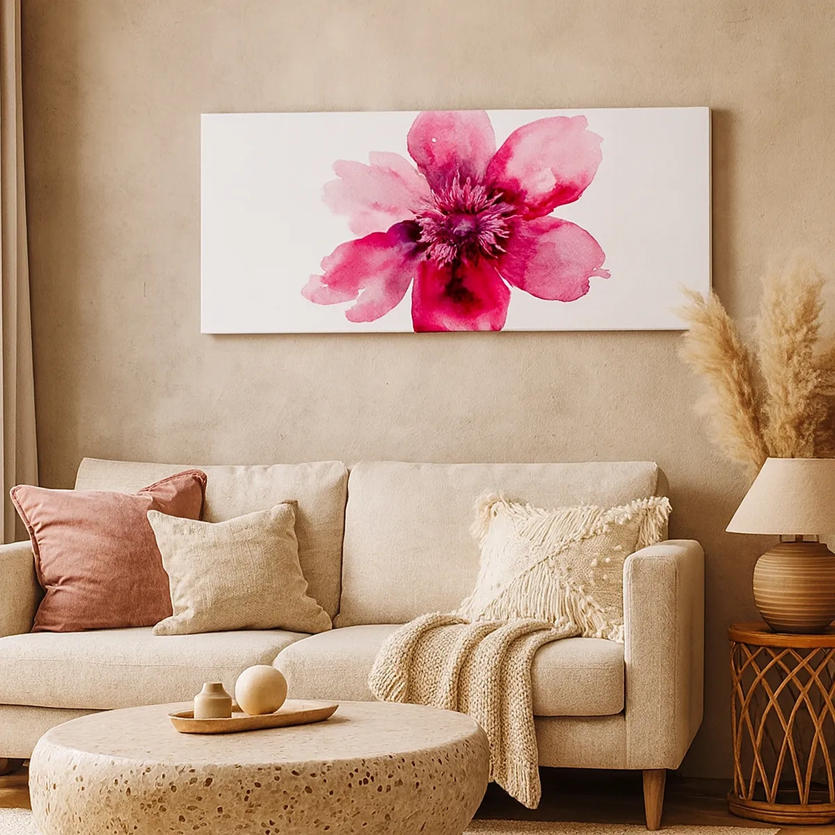 Obraz na plátne - Karmínový voňavý bozk - 30x30 cm