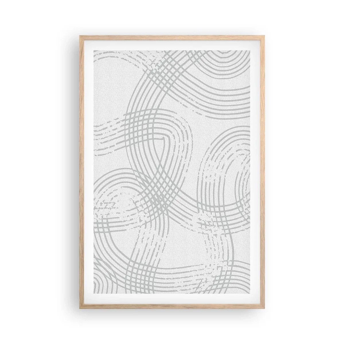 Plagát v ráme zo svetlého duba - Jednoduché východisko neexistuje - 61x91 cm