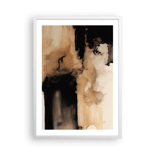 Plagát v bielom ráme - Pútavá abstrakcia - 50x70 cm
