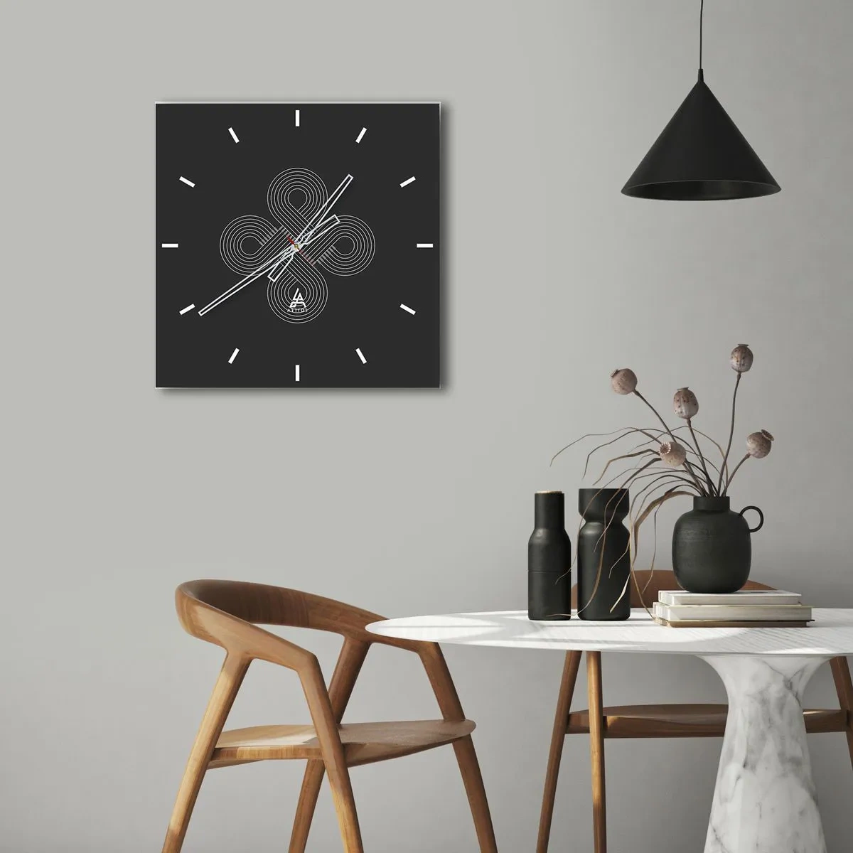 Nástenné hodiny - V keltskom duchu - 40x40 cm