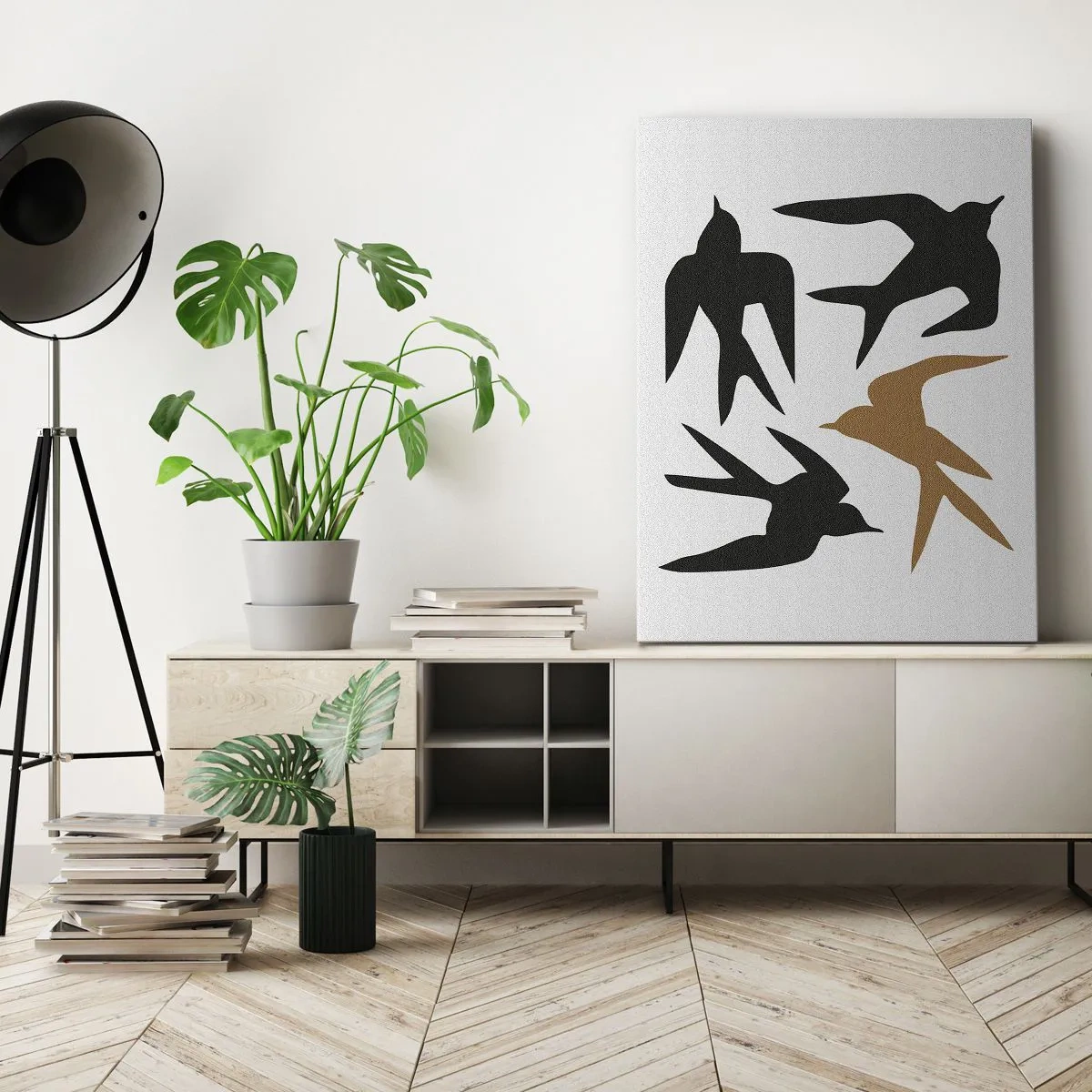 Obraz na plátne - Lastovičky - 80x120 cm