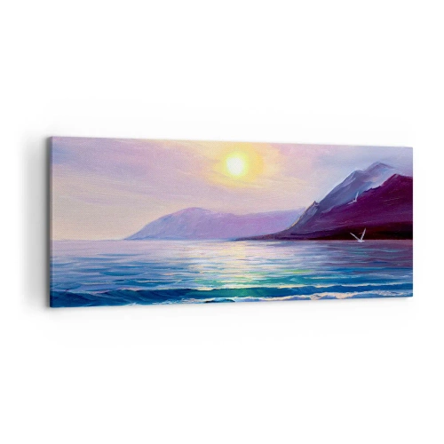 Obraz na plátne - Krištáľ vody a vzduchu - 120x50 cm