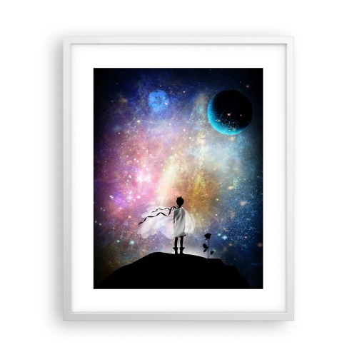 Plagát v bielom ráme - Malý princ - 40x50 cm