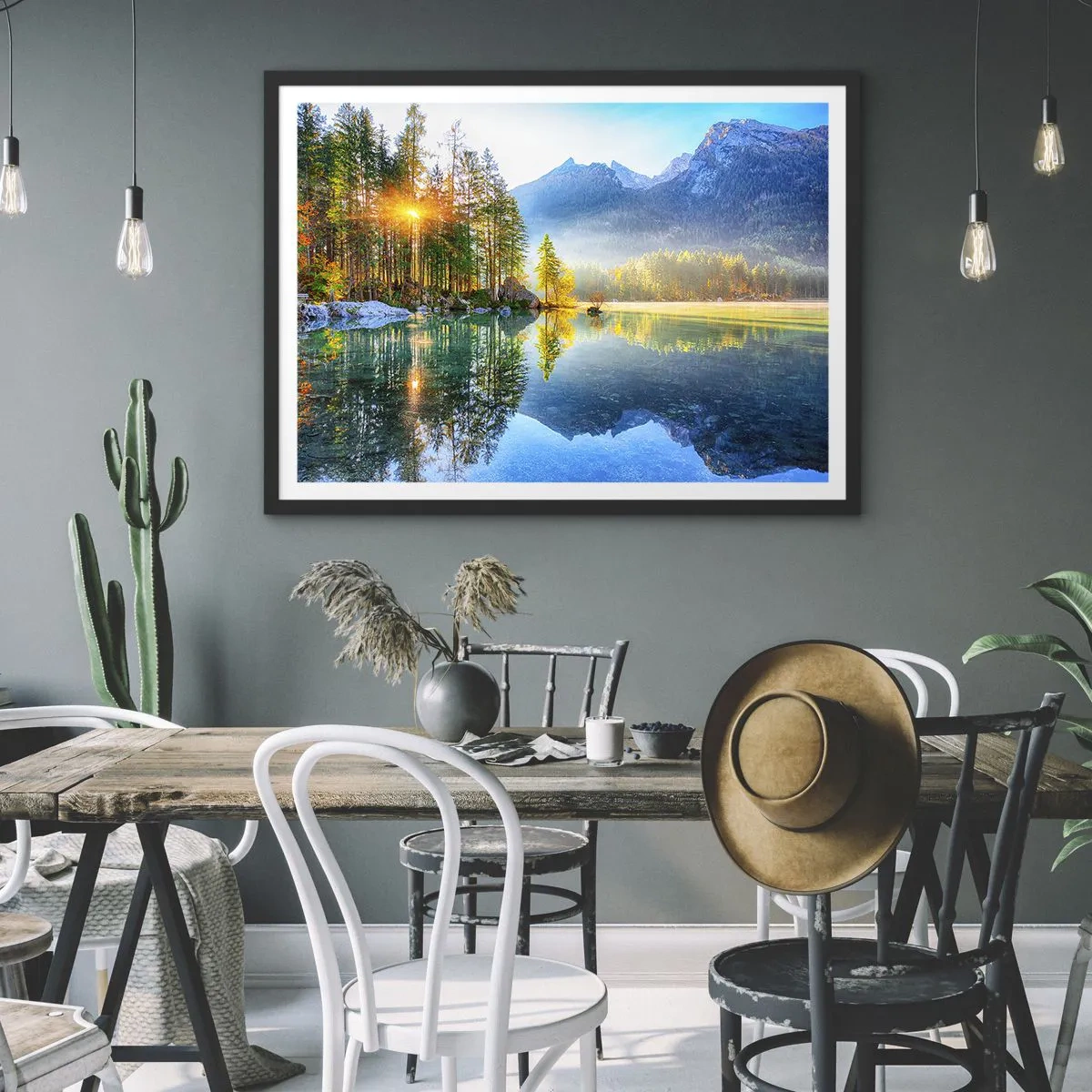 Plagát v čiernom ráme - Majestát a sladkosť - 70x50 cm
