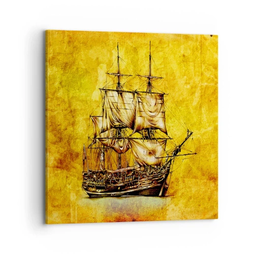 Obraz na plátne - Smer Tortuga! - 70x70 cm