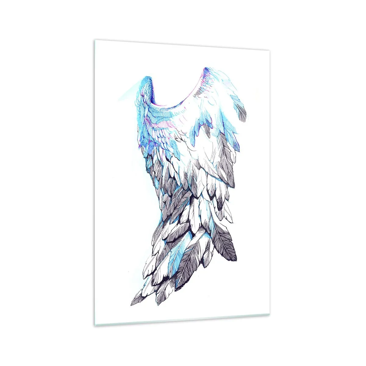 Obraz na skle - Potrebujem krídla - 70x100 cm