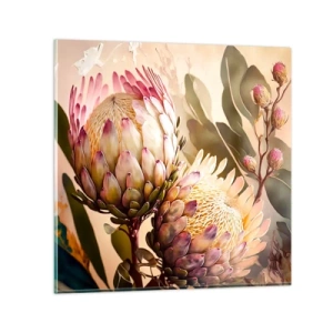 Obraz na skle - Nežne objaté - 50x50 cm