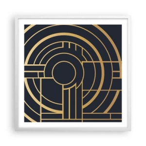 Plagát v bielom ráme - Obraty udalosti - 60x60 cm