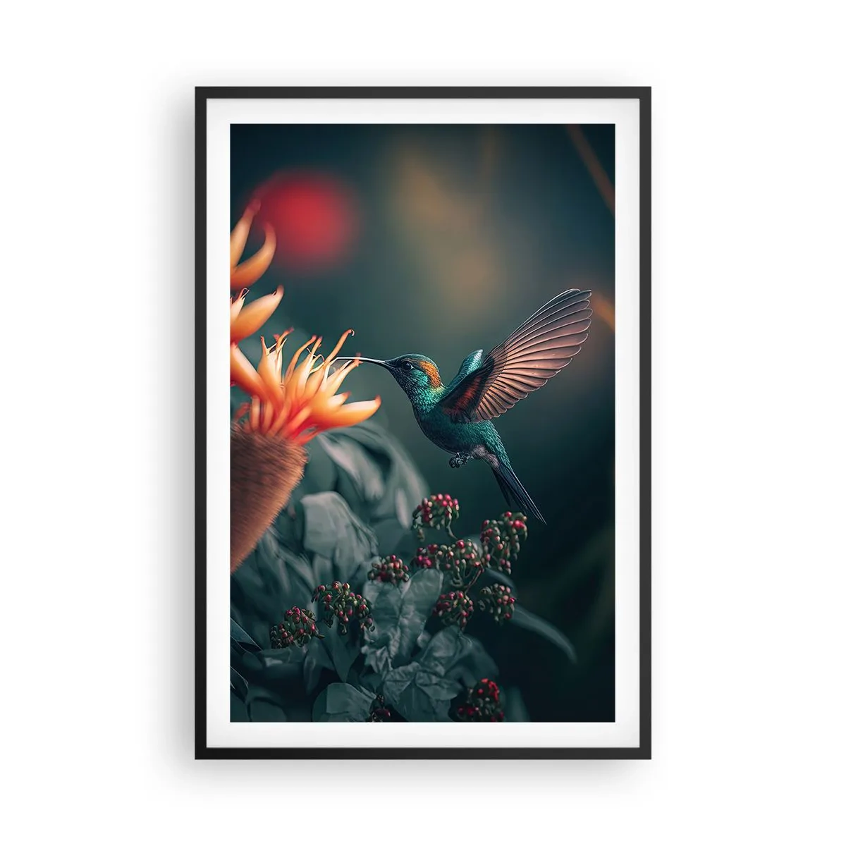 Plagát v čiernom ráme - Skutočne pestrý život - 61x91 cm