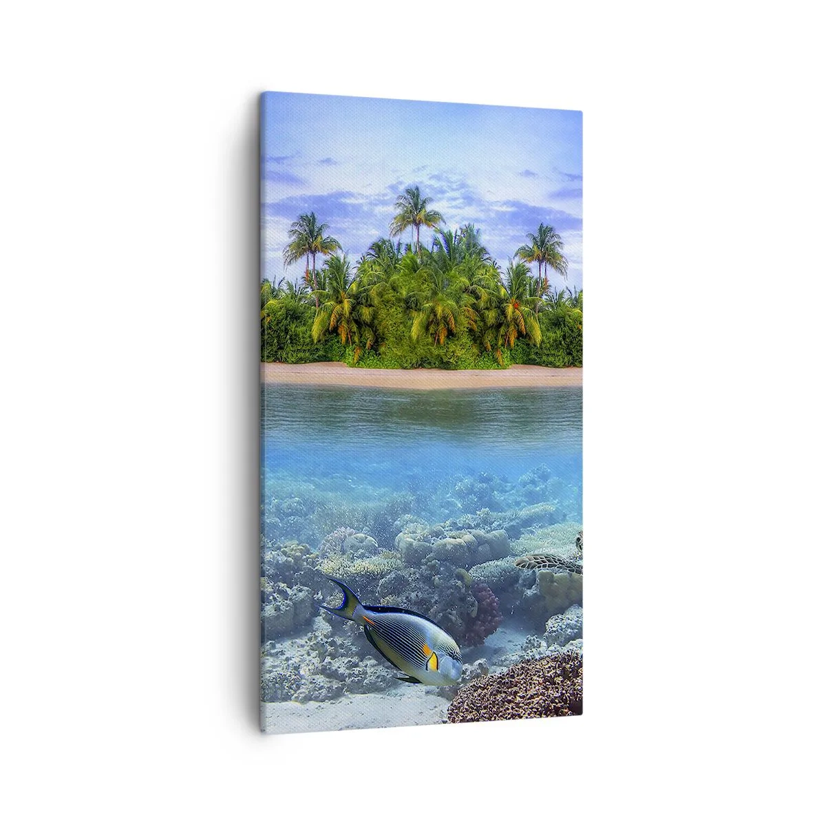 Obraz na plátne - Nebeský ostrov pozýva - 45x80 cm