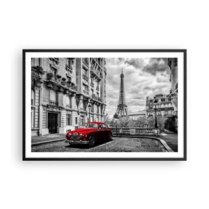 Plagát v čiernom ráme - Dravec v meste - 91x61 cm