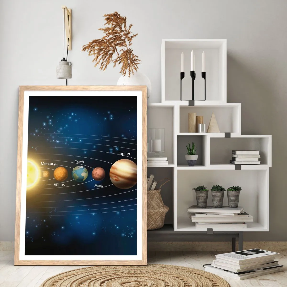 Plagát v ráme zo svetlého duba - Jedna z desiatich - 70x100 cm