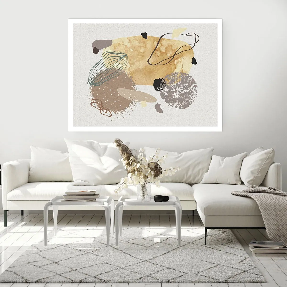 Plagát - Abstraktná slivka - 40x30 cm