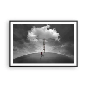 Plagát v čiernom ráme - Všetko je možné - 91x61 cm