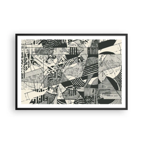 Plagát v čiernom ráme - Dynamika súčasnosti - 91x61 cm