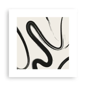 Plagát - Čiernobiely rozmar - 30x30 cm