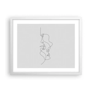 Plagát v bielom ráme - Žiar vášnivých túžob - 50x40 cm