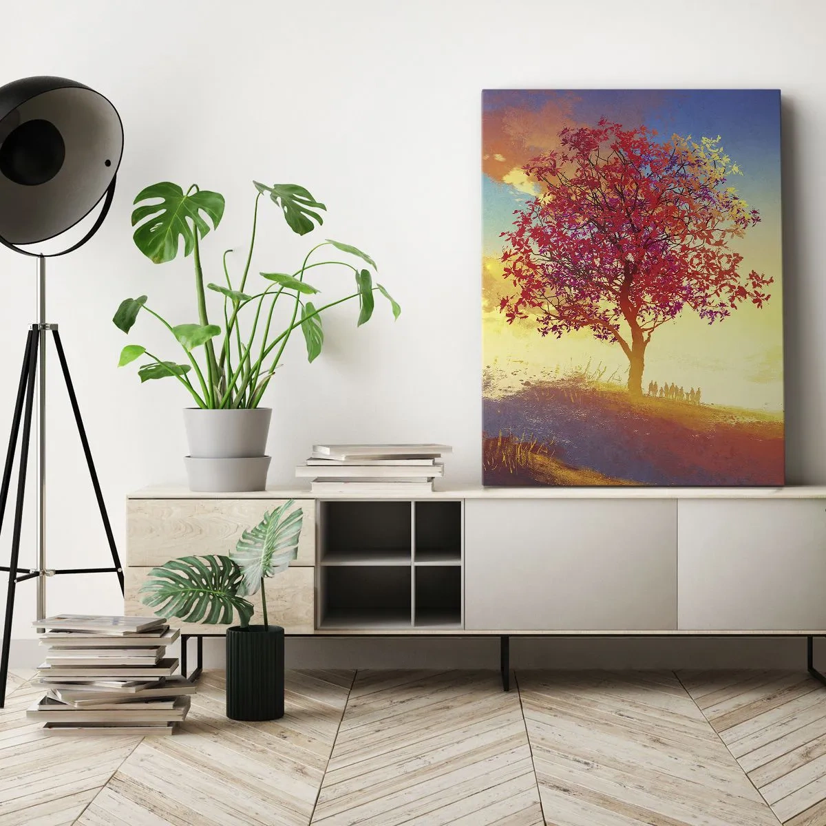 Obraz na plátne - Pútnik pri cieli - 70x100 cm