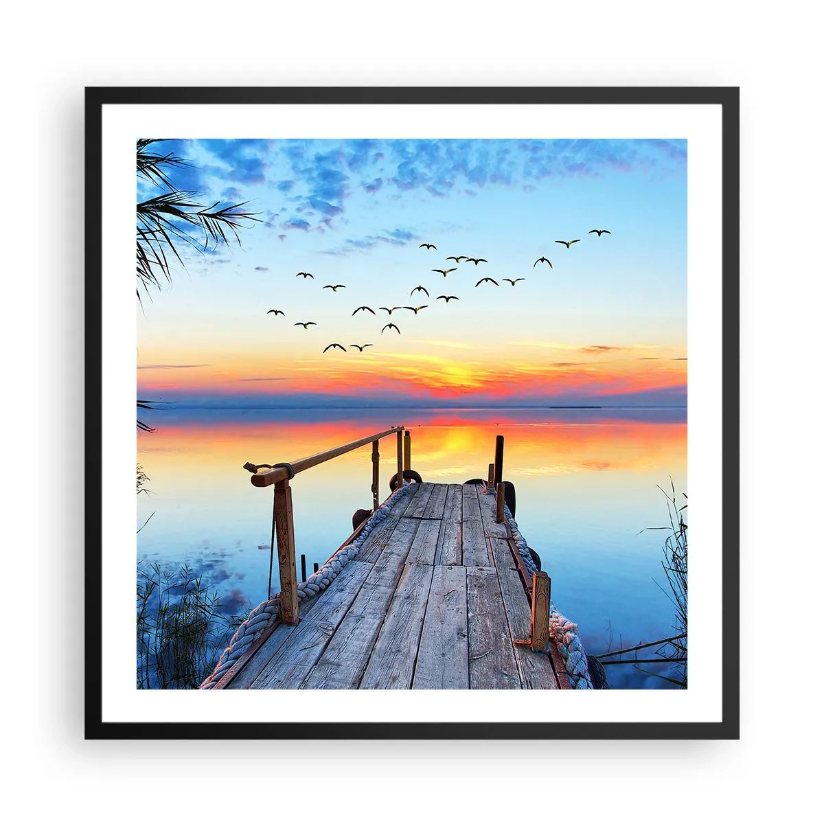 Plagát v čiernom ráme - Je čas isť späť… - 60x60 cm