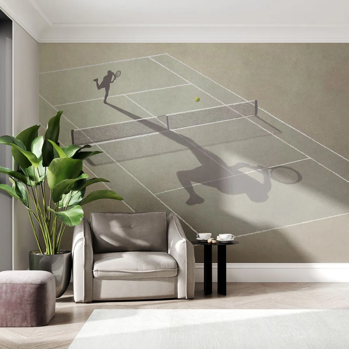 Fototapeta Premium Canvas - Dobývanie samého seba - tenis, súdy, Šport - 250x175 cm