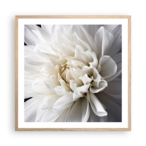 Plagát v ráme zo svetlého duba - Ráno s nevestou - 60x60 cm