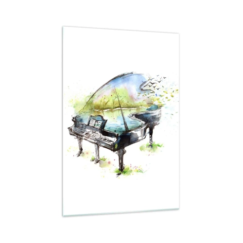 Obraz na skle - Zakliate v hudbe - 70x100 cm