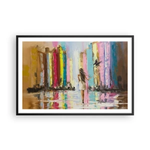 Plagát v čiernom ráme - Poď so mnou - 91x61 cm