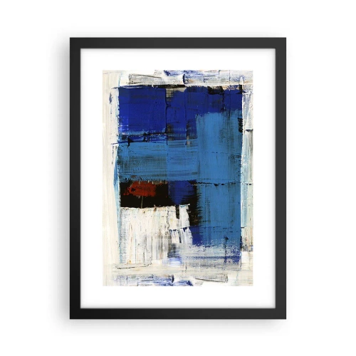 Plagát v čiernom ráme - Tajomstvo modrej - 30x40 cm