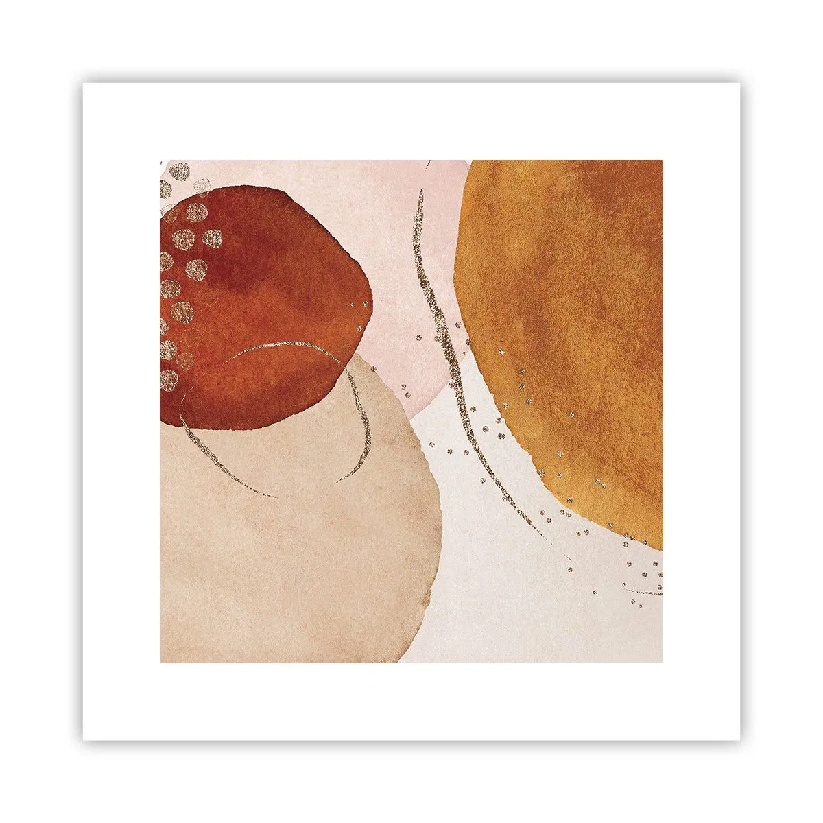 Plagát - Zaoblenie a pohyb - 30x30 cm