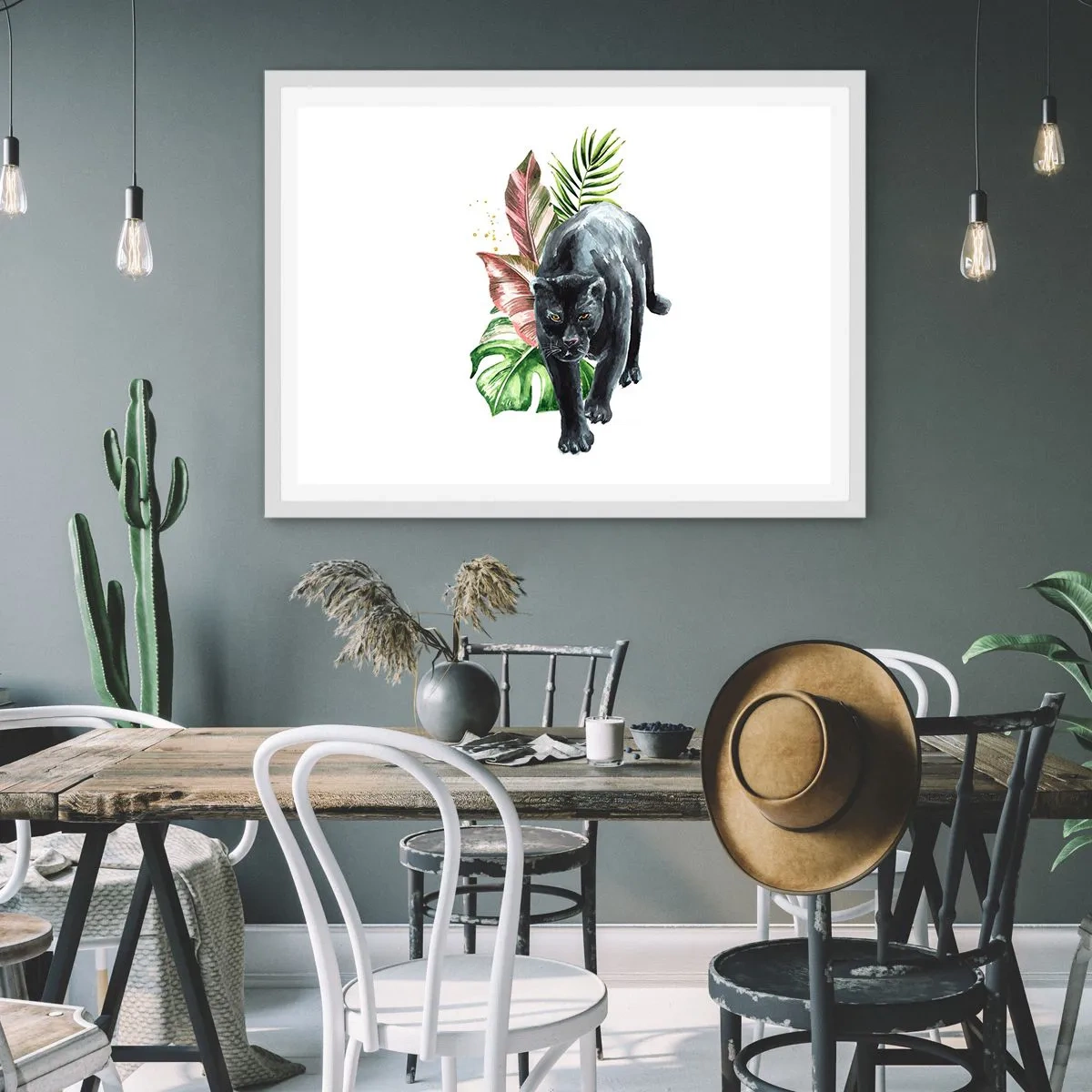 Plagát v bielom ráme - Divokosť v srdci - 91x61 cm